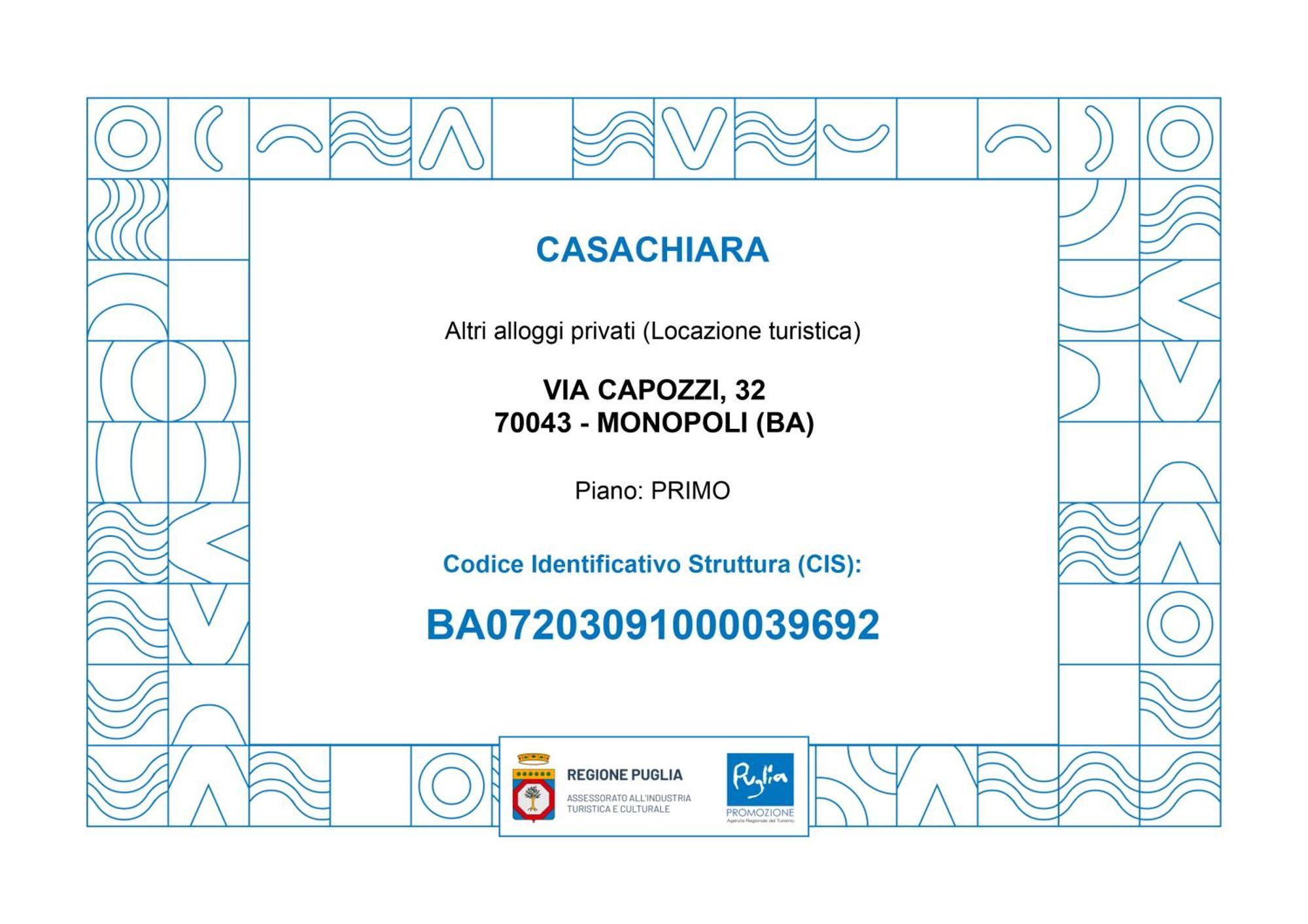 Casachiara Holidays Monopoli Zewnętrze zdjęcie